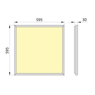 Panneau suspendu OREGA PLUS 60 LED/50W/230V 4000K IP40