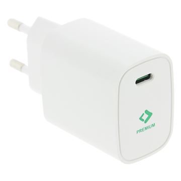 PATONA - Adaptateur de charge USB-C Power delivery 20W/230V blanc