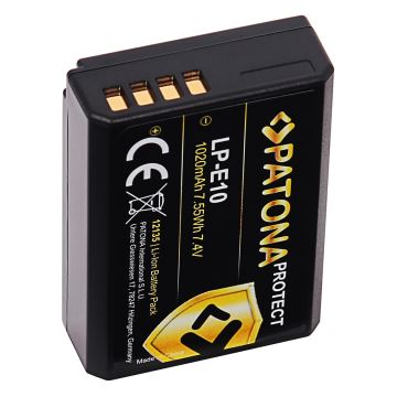 PATONA - Batterie Canon LP-E10 1020mAh Li-Ion Protect