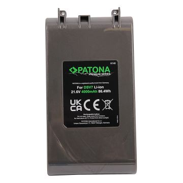 PATONA - Batterie Dyson V7 4000mAh Li-lon 21,6V PREMIUM