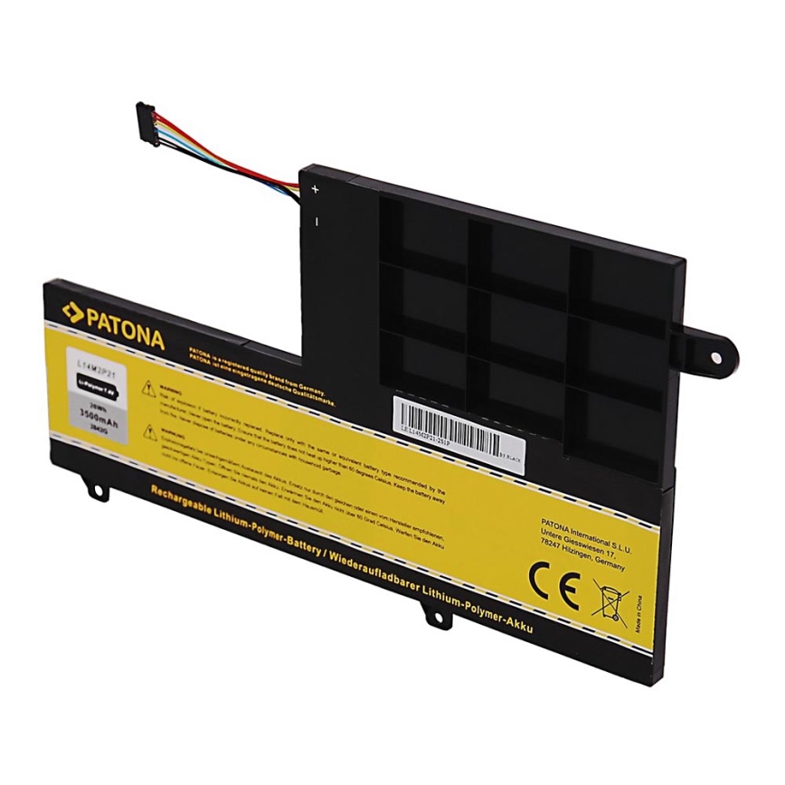 PATONA - Batterie LENOVO Ideapad 300S/500S 3500mAh Li-Pol 7,4V