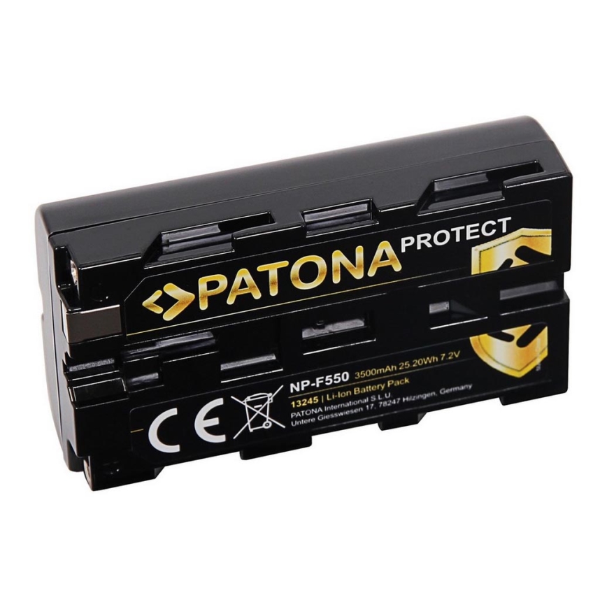 PATONA - Batterie Sony NP-F550 3500mAh Li-Ion 7,2V Protect