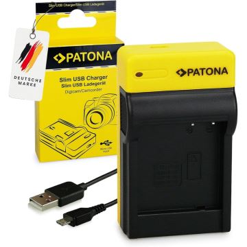 PATONA - Chargeur Photo Panasonic DMW-BLG10E  slim,USB