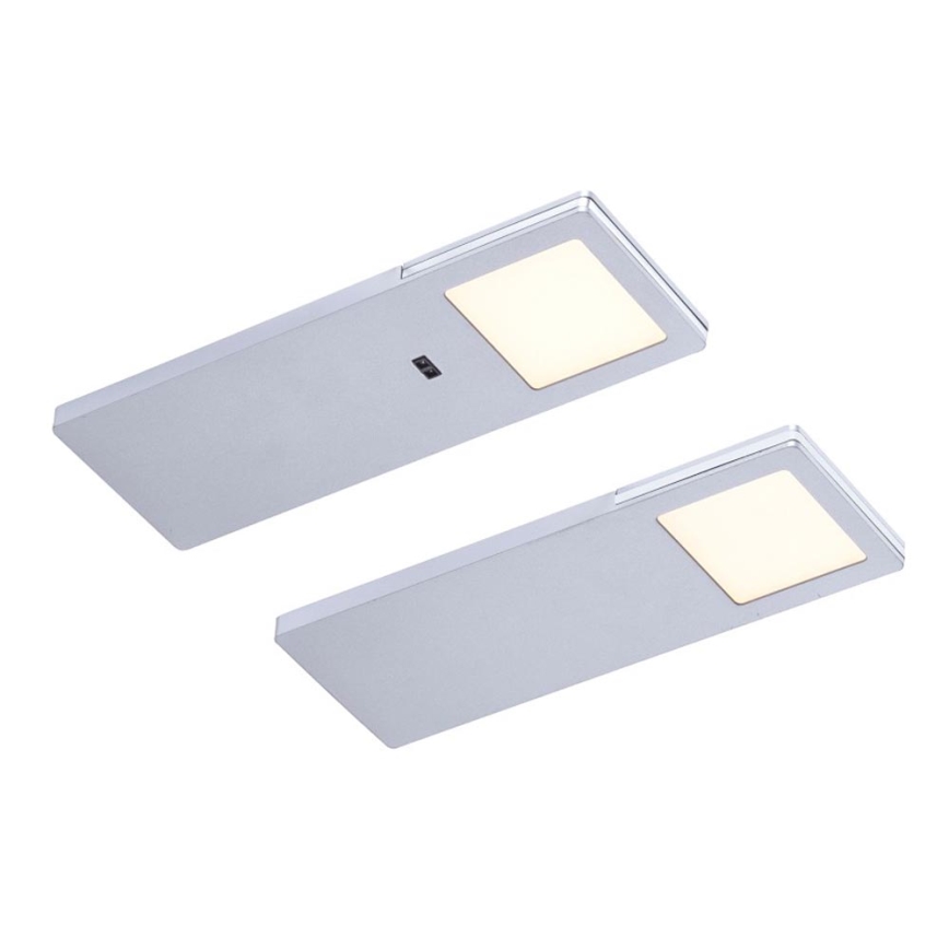 Paul Neuhaus 1156-21-2-LOT 2x LED Eclairage de meuble avec détecteur AMON 2,5W/230V