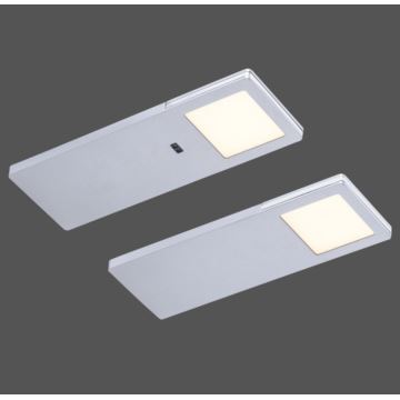 Paul Neuhaus 1156-21-2-LOT 2x LED Eclairage de meuble avec détecteur AMON 2,5W/230V