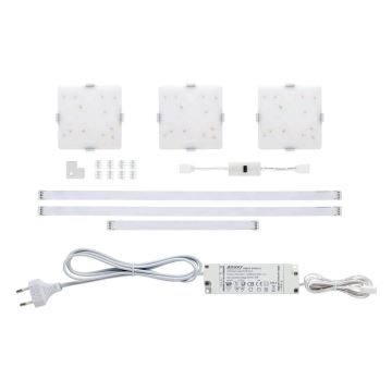 Paulmann 70710 - LOT 3xLED/3,3W Éclairage de meubles avec un détecteur SOFTPAD 230V 2700K