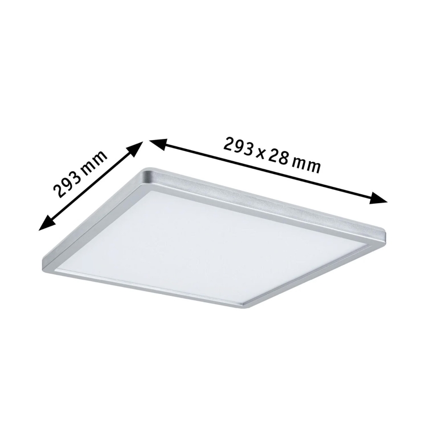 Paulmann 70994 - Panneau en saillie LED/16W ATRIA 230V 3000K 29,3x29,6 cm chrome mat