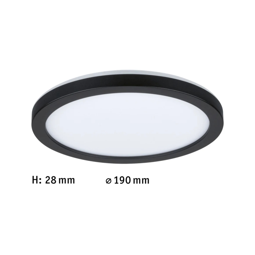 Paulmann 71002 - Panneau en saillie LED/11,2W ATRIA 230V 4000K d. 19 cm noir