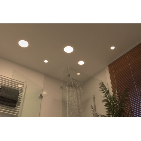 Applique LED murale ou plafond salle de bain 2 spots IP44