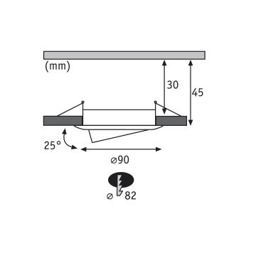 Paulmann 92817 - LOT 3xLED/7W IP23 Spot encastrable salle de bain à intensité variable COIN 230V