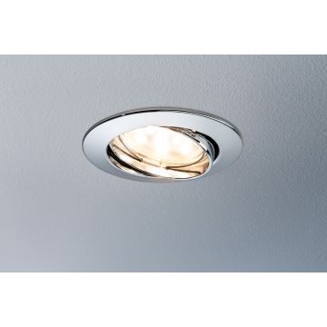 Paulmann 92821 - LOT 3x LED/7W IP23 Spot encastrable salle de bain à intensité variable COIN 230V