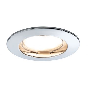 Paulmann 92829 - LOT 3x LED/6,8W IP44 Luminaire encastré à intensité variable pour salle de bain COIN 230V