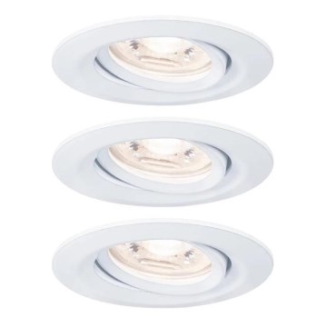 Paulmann 92971 - LOT 3x LED/4,2W IP23 Spot encastrable salle de bain à intensité variable NOVA 230V