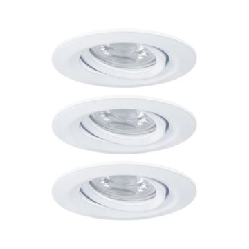 Paulmann 92971 - LOT 3x LED/4,2W IP23 Spot encastrable salle de bain à intensité variable NOVA 230V