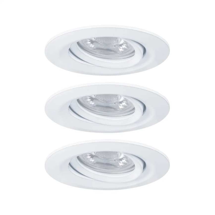 Paulmann 92971 - LOT 3x LED/4,2W IP23 Spot encastrable salle de bain à intensité variable NOVA 230V