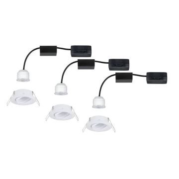 Paulmann 92971 - LOT 3x LED/4,2W IP23 Spot encastrable salle de bain à intensité variable NOVA 230V