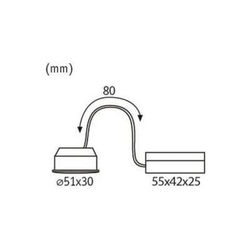 Paulmann 93070 - LED/6W Module à intensité variable NOVA 230V 2700K