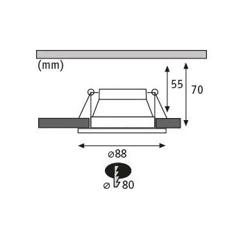 Paulmann 93402 - LOT 3xLED/6W IP44 Spot encastrable salle de bain à intensité variable COLE 230V