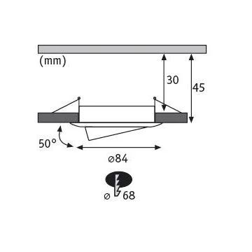 Paulmann 93485 - LOT 3xLED/6W IP23 Spot encastrable salle de bain à intensité variable NOVA 230V