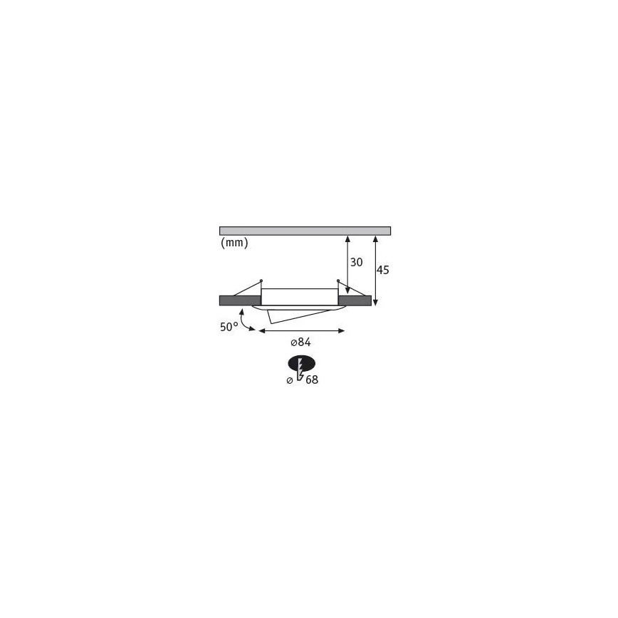 Paulmann 93485 - LOT 3xLED/6W IP23 Spot encastrable salle de bain à intensité variable NOVA 230V