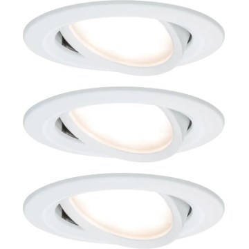 Paulmann 93485 - LOT 3xLED/6W IP23 Spot encastrable salle de bain à intensité variable NOVA 230V