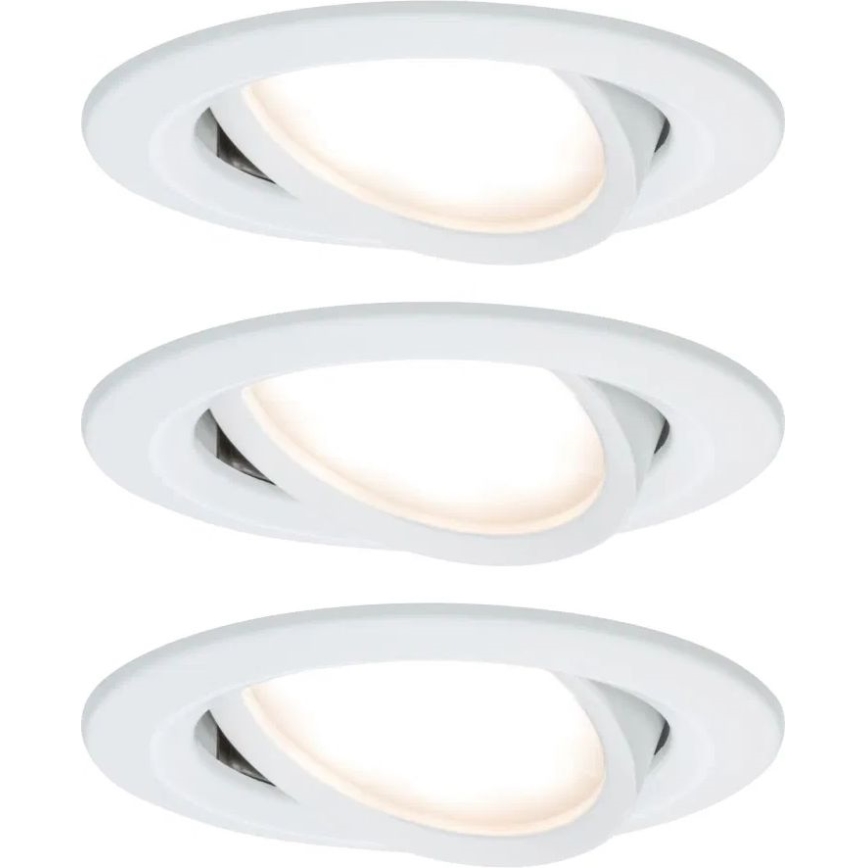 Paulmann 93485 - LOT 3xLED/6W IP23 Spot encastrable salle de bain à intensité variable NOVA 230V