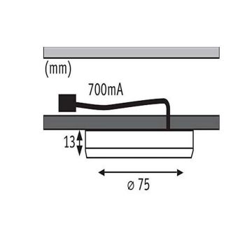 Paulmann 93564 - LOT 3x LED/4,5W Éclairage de meuble FURNITURE 230V