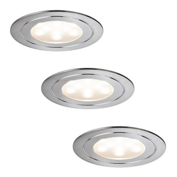 Paulmann 93570 - Set 3x LED/5,3W Spot encastrable à intensité modulable MICRO LINE 230V