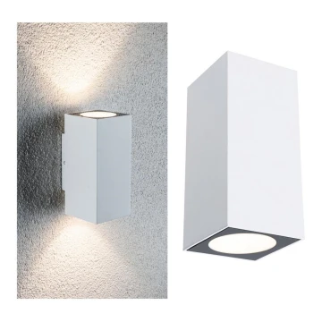 Paulmann 94330 - Applique murale extérieur 2xLED/2,8W IP44 FLAME 230V blanche