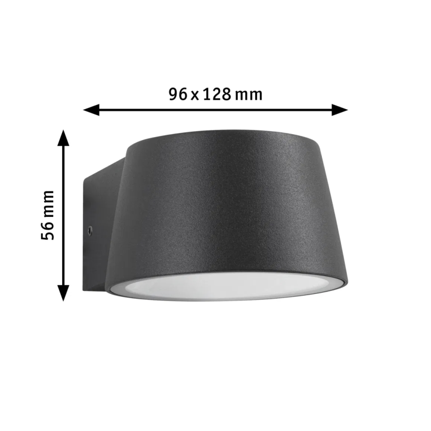 Paulmann 94713 - LED/6W IP44 Applique murale extérieure CAPERA 230V