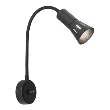 Petite lampe flexible ARENA 1xE14/40W/230V noir