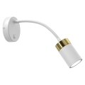 Petite lampe flexible JOKER 1xGU10/8W/230V blanc/doré