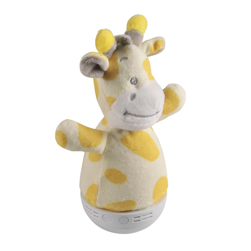 Petite veilleuse LED RVB pour enfants avec mélodie 3xAAA/5V girafe