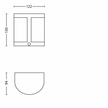 Philips - Applique murale LED extérieure avec capteur 1xLED/3,5W