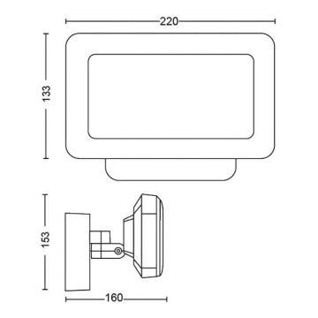 Philips - Projecteur LED RGBW extérieur à intensité variable Hue DISCOVER 2xLED/15W/230V 2000-6500K IP44