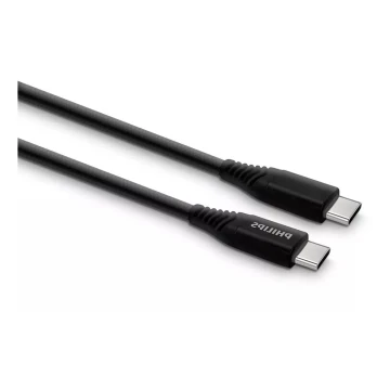 Philips DLC5206C/00 - Câble USB connecteur USB-C 3.0 2m noir/gris