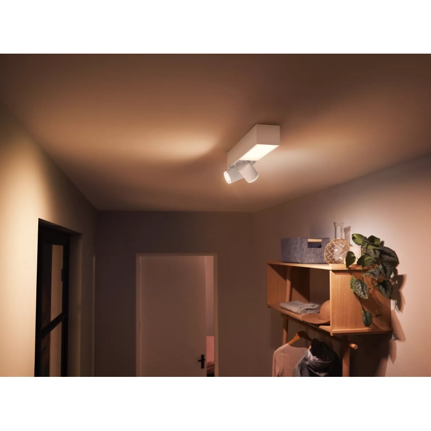 Philips - LED RGBW Spot à intensité variable Hue CENTRIS 2xGU10/4,2W/230V+ LED/11W