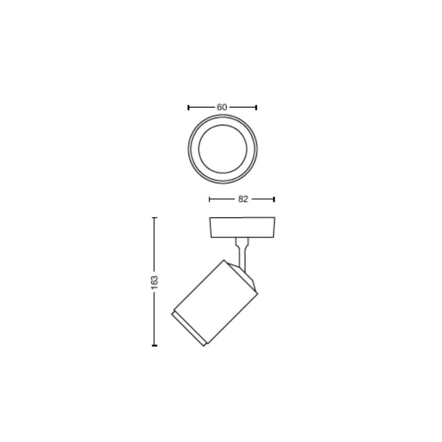 Philips - LED RGBW Spot à intensité variable Hue FUGATO 1xGU10/4,2W/230V 2000-6500K blanc