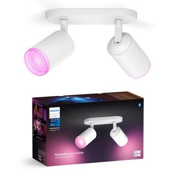 Philips - LED RGBW Spot à intensité variable Hue FUGATO 2xGU10/4,2W/230V 2000-6500K blanc