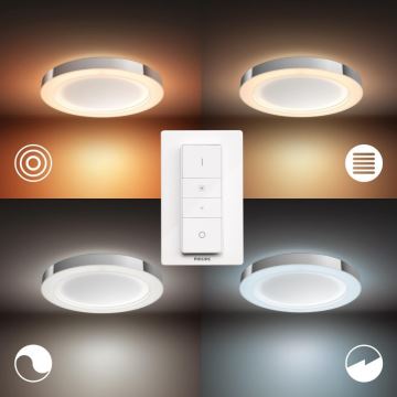 Philips 34184/11/P6 - Luminaire de salle de bain LED à intensité variable Hue ADORE LED/40W/230V + télécommande IP44