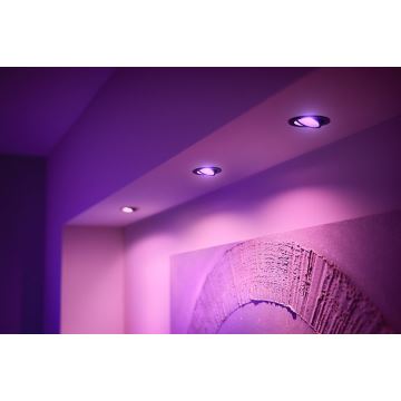 Philips - Luminaire encastré LED RGB à intensité variable Hue CENTURA 1xGU10/5,7W/230V 2000-6500