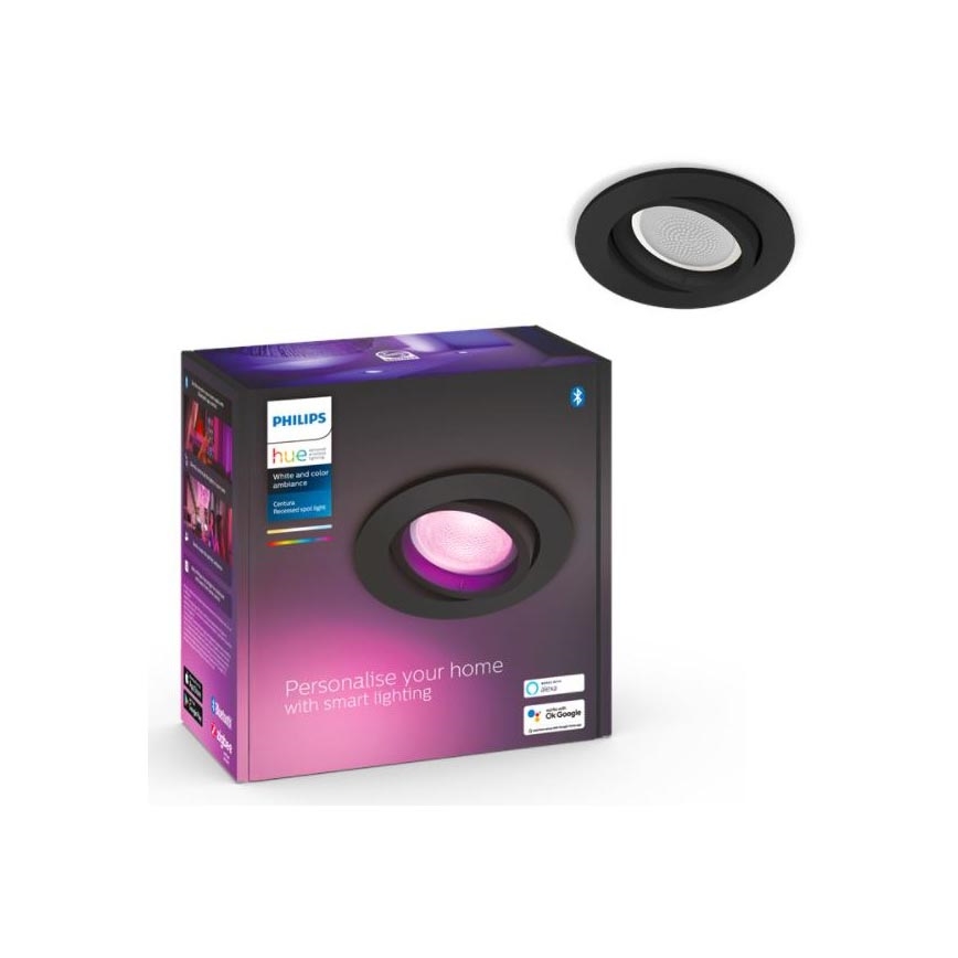 Philips - Luminaire encastré LED RGB à intensité variable Hue CENTURA 1xGU10/5,7W/230V 2000-6500