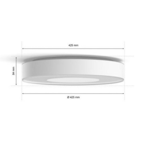 Philips - Luminaire salle de bain à intensité variable LED RGB Hue LED/52,5W /230V IP44 d. 425