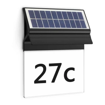 Philips - Numéro de maison solaire ENKARA LED/0,2W/3,7V IP44