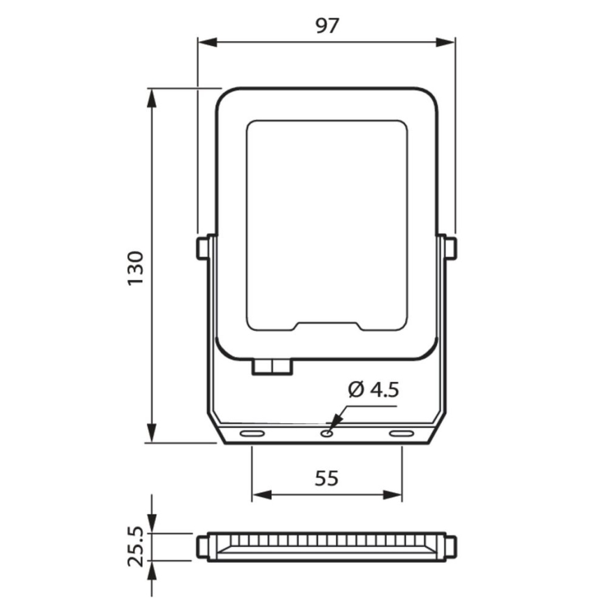 Philips - Projecteur LED/20W/230V 3000K IP65