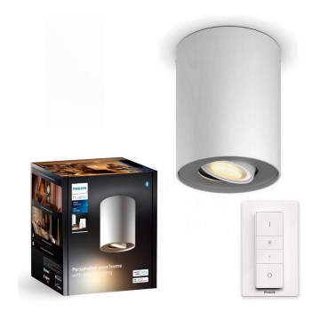 Philips - Spot à intensité variable LED Hue PILLAR 1xGU10/4,2W/230V 2200-6500K + télécommande blanc