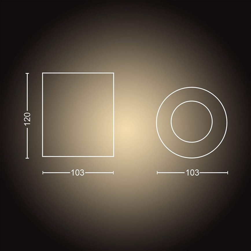 Philips - Spot à intensité variable LED Hue PILLAR 1xGU10/4,2W/230V 2200-6500K blanc