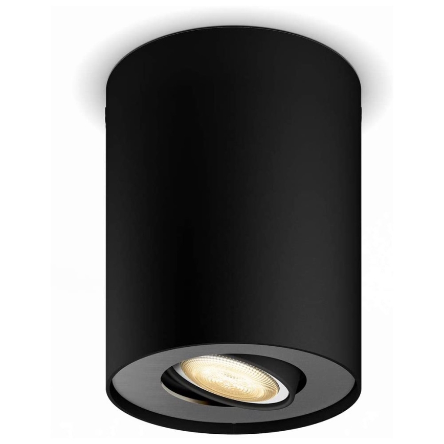 Philips - Spot à intensité variable LED Hue PILLAR 1xGU10/4,2W/230V 2200-6500K + télécommande noir