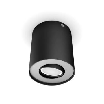 Philips - Spot à intensité variable LED Hue PILLAR 1xGU10/4,2W/230V 2200-6500K + télécommande noir