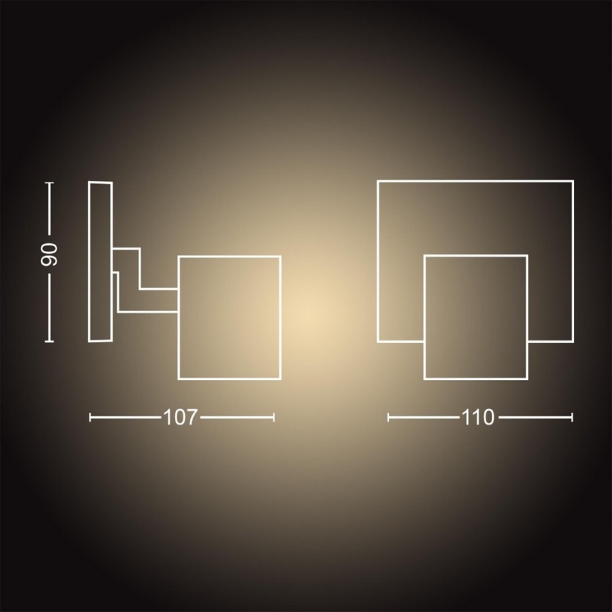 Philips - Spot à intensité variable LED Hue RUNNER 1xGU10/4,2W/230V 2200-6500K blanc